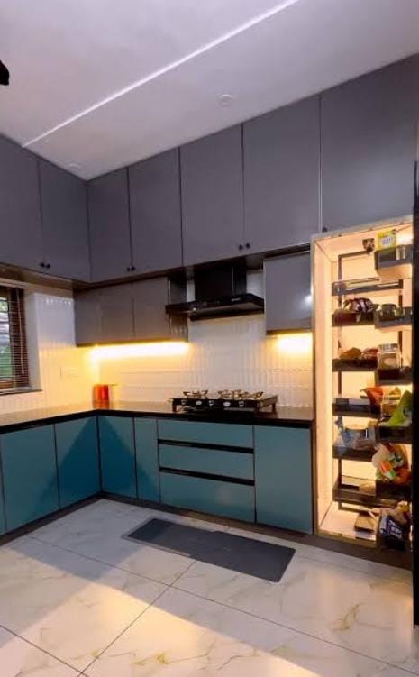 Complete Modular Kitchen Cabinetry Fitting